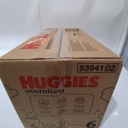84PK HUGGIES OVERNITES DISPOSABLE DIAPERS - SIZE 6 - WINNIE THE POOH image 3