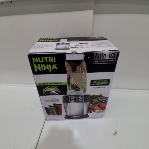NINJA NUTRI-NINJA AUTO-IQ SINGLE SERVE BLENDER -1000W - STAINLESS STEEL/BLACK - (MODEL: BL481C) image 6