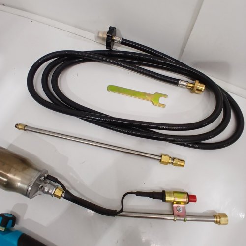 PORTABLE PROPANE TORCH WEED BURNER - BLUE/BLACK image 4