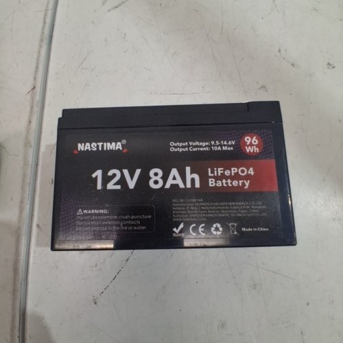 NASTIMA RECHARGEABLE LITHIUM IRON PHOSPHATE BATTERY - 12V/8AH (MODEL:BK12-LF80-NA) image 3