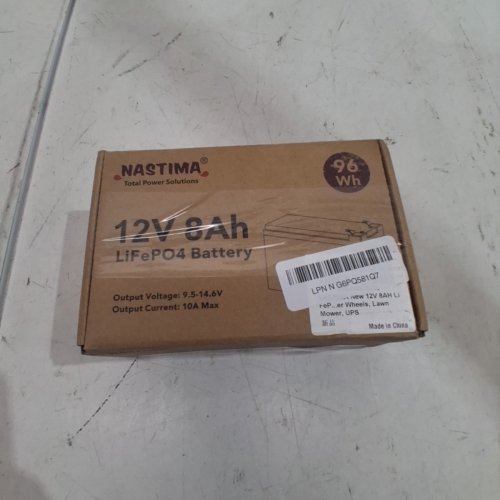 NASTIMA RECHARGEABLE LITHIUM IRON PHOSPHATE BATTERY - 12V/8AH (MODEL:BK12-LF80-NA) image 4