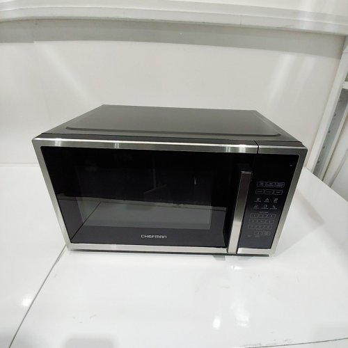 CHEFMAN 10 POWER LEVELS ECO MODE CHILD SAFETY LOCK COUNTERTOP MICROWAVE - 1000W - 1.1 CU.FT - STAINLESS STEEL - (MODEL:RJ55-SS-11-CK-CA) image 3