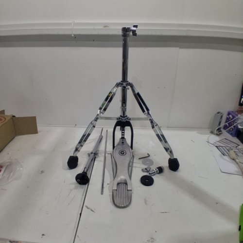 GIBRALTAR MEDIUM WEIGHT DOUBLE BRACED HI-HAT STAND - SILVER (MODEL: 5707) image 2