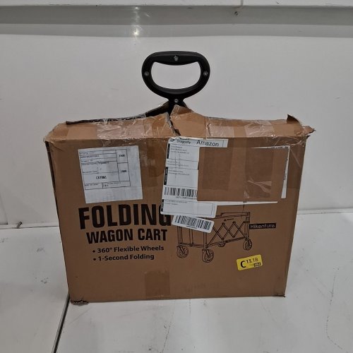 HIKENTURE COLLAPSIBLE FOLDABLE WAGON CART - 27.6" X 17.3" X 39.4", 80L, 220LBS CAPACITY, PORTABLE UTILITY CART - BLACK (MODEL: 1205-E1) image 4