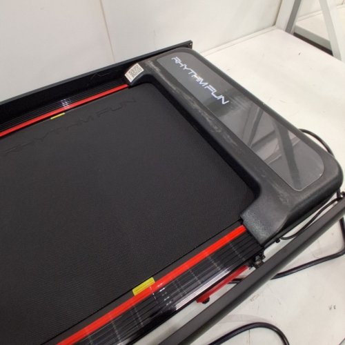 RHYTHM FUN FOLDING INCLINE TREADMILL WALKING PAD - 300LB MAX - BLACK/RED image 7