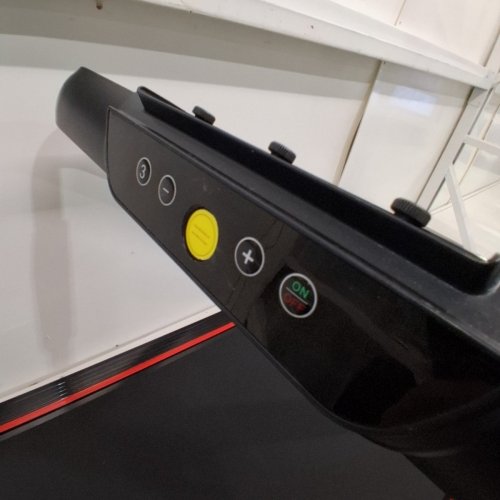 RHYTHM FUN FOLDING INCLINE TREADMILL WALKING PAD - 300LB MAX - BLACK/RED image 8