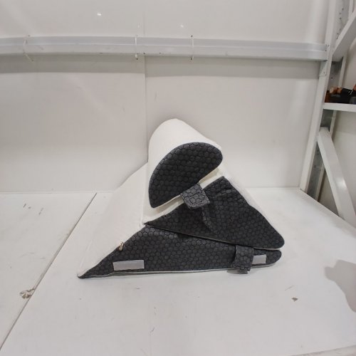 12-IN-1 ADJUSTABLE MEMORY FOAM SUPPORT FOR BACK, LEGS AND KNEES, REMOVABLE WASHABLE COVERS WITH POCKET - GREY/WHITE image 4