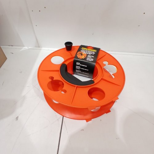 KORD MANAGER CORD STORAGE SPOOL REEL, HOLDS UPTO 100FT, ORANGE/BLACK image 2