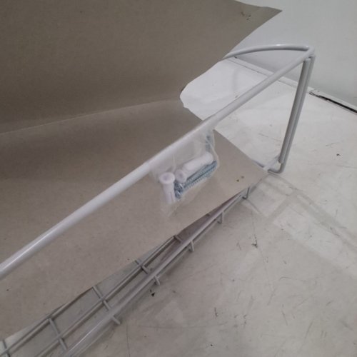 CLOSETMAID WIDE LAUNDRY UTILITY HANGER SHELF WITH HANG ROD - 6.25" X 18" X 12.25" - WHITE - (MODEL: 8278) image 3