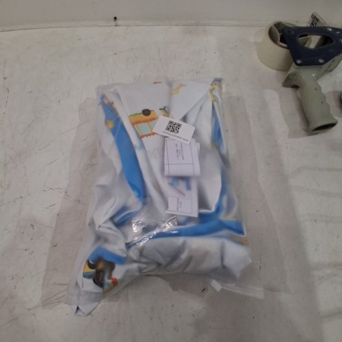 3PC KIDS COTTON CRIB BEDDING SET- NAVY\WHITE image 4