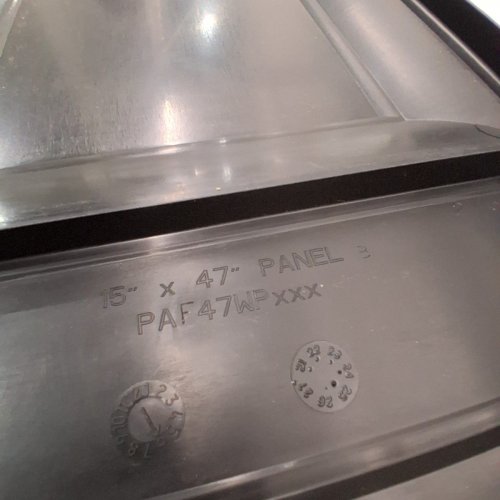 2PK MID AMERICA CABINET PANEL - 14-3/4" X 47" - BLACK (ITEM: PANEL 002) image 4