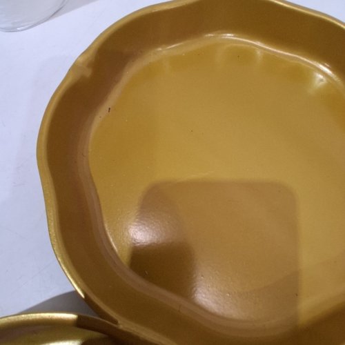 4PC ASSORTED SERVING DISHES - GOLD image 4