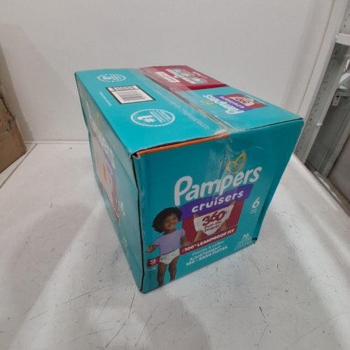 76PK PAMPERS CRUISERS 100% LEAKPROOF 360° GAP-FREE FIT DIAPERS - SIZE 6 image 3