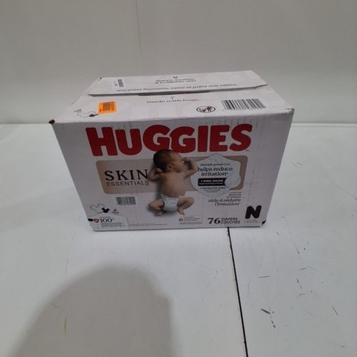 76PK HUGGIES SKIN ESSENTIALS DERMATOLOGIST APPROVED DIAPERS - SIZE NEWBORN (UP TO 10LBS) image 2