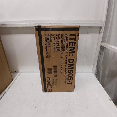 BRICK ATTIC FIRM MEMORY FOAM MATTRESSES FOR COOLING SLEEP AND PRESSURE RELIEF - TWIN - 5" - WHITE (MODEL: DM505-T) image 4