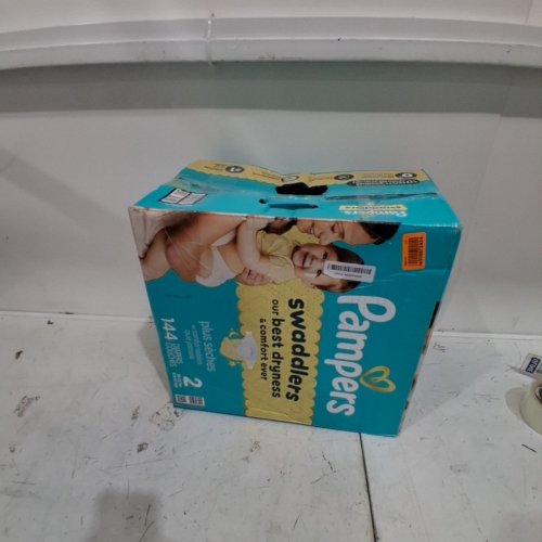 144PK PAMPERS SWADDLERS DISPOSABLE BABY DIAPERS - SIZE 2 (10-22LBS) image 4
