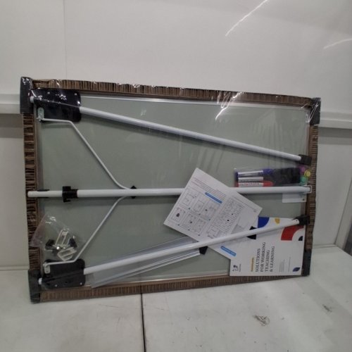 21PC AMUSIGHT MAGNETIC WHITEBOARD EASEL WITH MARKERS MAGNETS & MORE - 24" X 36" - WHITE image 3
