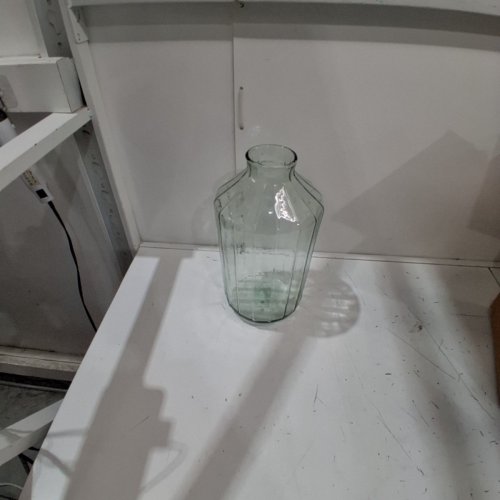 HEARTH AND HAND RIBBED GLASS VASE - 15.5" - CLEAR image 3