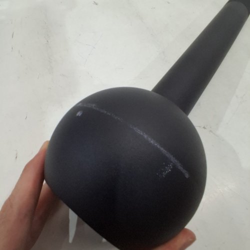 YES4ALL STEEL MACEBELL FOR FITNESS TRAINING - 15LB - BLACK image 3