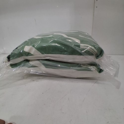 2PK ROOM ESSENTIALS SQUARE DECORATIVE PILLOW - 18" X 18" - SAGE GREEN BRUSHSTROKE image 3