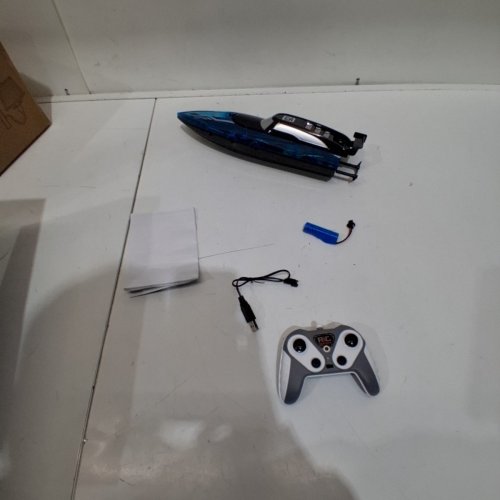 JOI MEW REMOTE CONTROL BOAT WITH LIGHTS - BLUE (MODEL: A3504-2-BLUE) image 3
