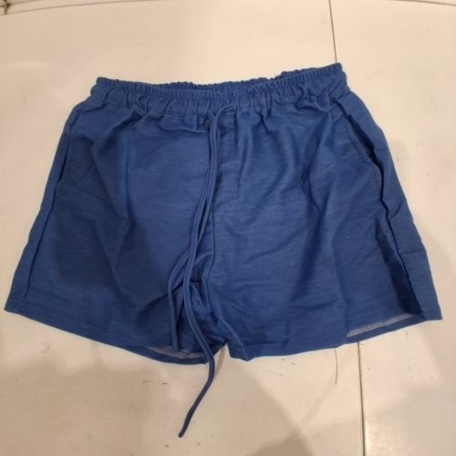 WOMEN'S DRAWSTRING SHORTS - SMALL - BLUE image 2