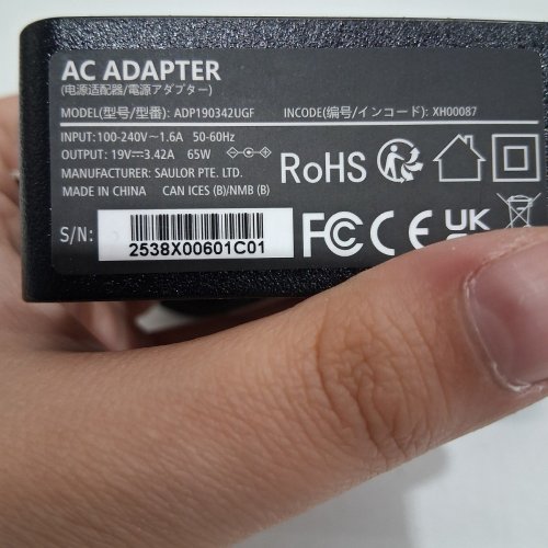 SUPERER CHARGER FIT FOR LENOVO, IDEAPAD - 65W - BLACK (MODEL: ADP190342UGF) image 4