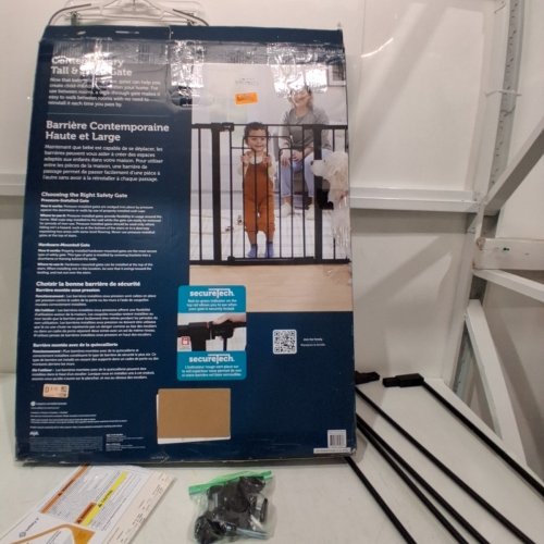 SAFETY 1ST CONTEMPORARY TALL & WIDE GATE WITH SECURETECH - 29"-47" X 36" - BLACK - (MODEL: GA176CBLK) image 4