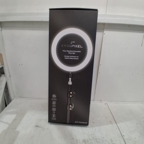 ERGOPIXEL LED RING LIGHT WITH ADJUSTABLE TRIPOD & PHONE MOUNT - 10" RING/6.8FT TRIPOD - BLACK (MODEL:EP-PC0002) image 6
