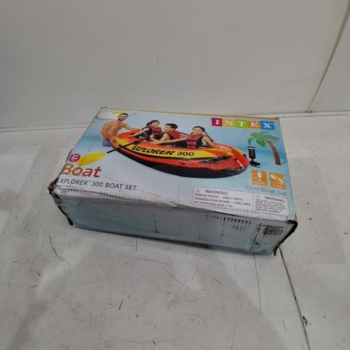INTEX WET COLLECTION YOUTH EXPLORER 300 INFLATABLE RAFT - 3 PERSON (MODEL:‎ 58332EP) image 4