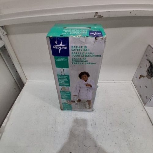 MEDLINE BATHTUB BAR, LOCKS TO SIDE OF TUB - WHITE (MODEL: MDS86321W) image 5