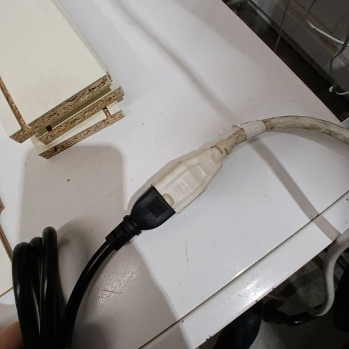 2PK VASAGLE NIGHTSTANDS WITH CHARGING STATION - 16" X 12" - WHITE/BROWN - (MODEL:LET848-S) image 2