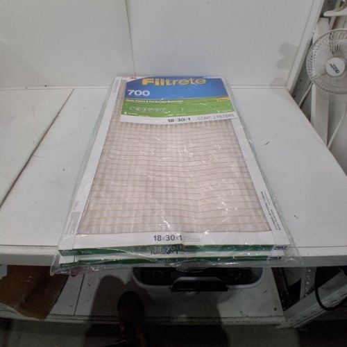 2PK 3M FILTRETE DUST, POLLEN & PET DANDER REDUCTION MERV 8 HAVOC FURNACE AIR FILTERS - 18" X 30" X 1" - WHITE image 3