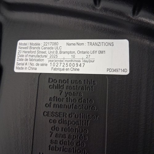 GRACO TRANZITIONS 3-IN-1 LIGHTWEIGHT ADJUSTABLE HEIGHT HARNESS BOOSTER CAR SEAT WITH CUP HOLDERS - 100LBS MAX - PURPLE (MODEL: 2217080) image 2