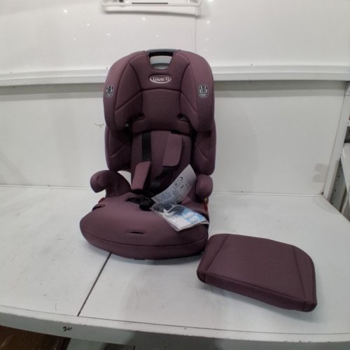GRACO TRANZITIONS 3-IN-1 LIGHTWEIGHT ADJUSTABLE HEIGHT HARNESS BOOSTER CAR SEAT WITH CUP HOLDERS - 100LBS MAX - PURPLE (MODEL: 2217080) image 3