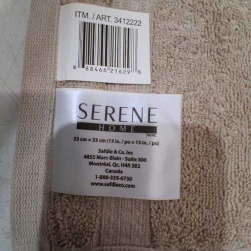 4PK ASSORTED SERENE HOME WASHCLOTHS - 13" X 13" - 16" X 30" - ASSORTED COLORS (ITEM: 3412222) image 4