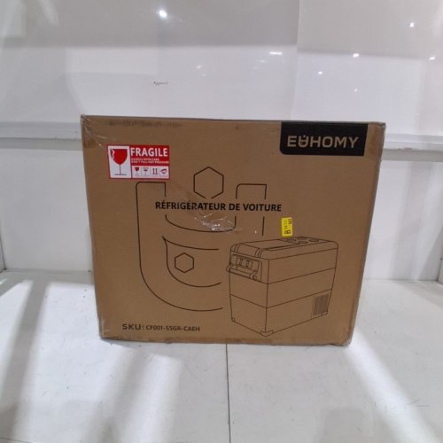 EUHOMY PORTABLE CAR REFRIGERATOR, 240V, 60HZ - 52QT - GREY - (MODEL: CF001-55GR) image 6