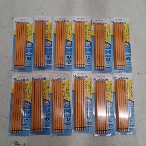 12 (10PK) PAPER MATE #2 HB WOODCASE PENCILS - ORANGE image 2