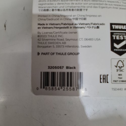 THULE SUBTERRA CONVERTIBLE CARRY-ON BACKPACK/RUCKSAC - 34 L - BLACK image 2