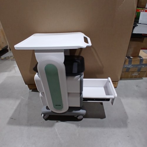VEVOR 3 TIERS LAB CARTS, LAB UTILITY CART WITH 2 DRAWERS & 1 TOP TRAY - WHITE (MODEL: FY-TT2C) image 4