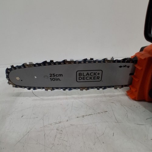 BLACK & DECKER LCS1020B 20V MAX CORDLESS LITHIUM-ION CHAINSAW - 10" BAR AND CHAIN - *TOOL ONLY* - BLACK/ORANGE (MODEL: LCS1020) image 3
