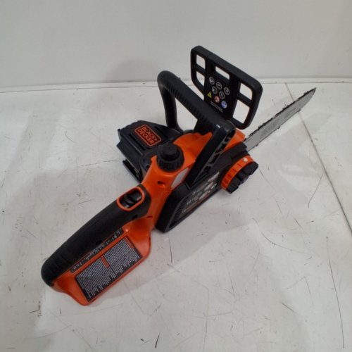 BLACK & DECKER LCS1020B 20V MAX CORDLESS LITHIUM-ION CHAINSAW - 10" BAR AND CHAIN - *TOOL ONLY* - BLACK/ORANGE (MODEL: LCS1020) image 4