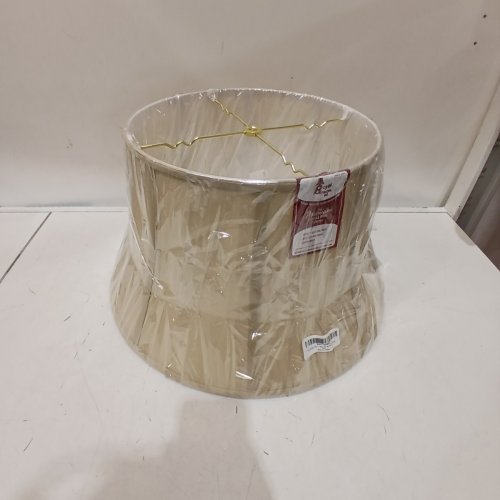 ROYAL DESIGNS, INC. SHALLOW DRUM BELL BOUILLOTTE LAMP SHADE - 13" X 19" X 11.25" - BEIGE (MODEL: BSO-711-19BG) image 2