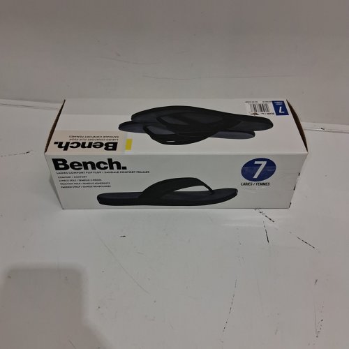 WOMENS BENCH COMFORT FLIP FLOPS - SIZE 7 - BLACK (MODEL: 4220007) image 5