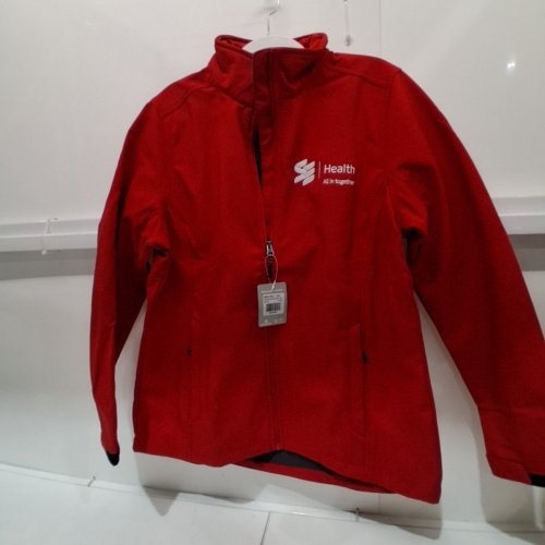 WOMEN'S CUSTOMIZED TRIMARK ZIP-UP JACKET - LARGE - RED image 3