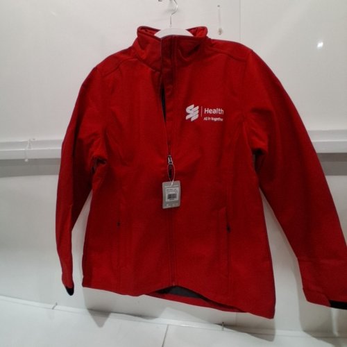 WOMEN'S CUSTOMIZED TRIMARK ZIP-UP JACKET - LARGE - RED image 5