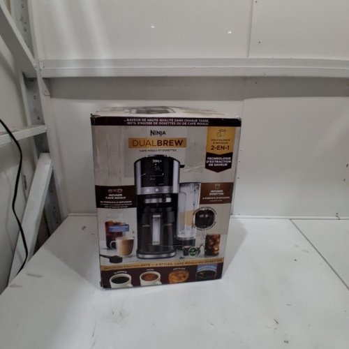 NINJA 2-IN-1 DUALBREW GROUNDS AND PODS SPECIALTY HOT AND COLD COFFEE SYSTEM - 12 CUP CARAFE - BLACK (MODEL: CFP101C) image 7