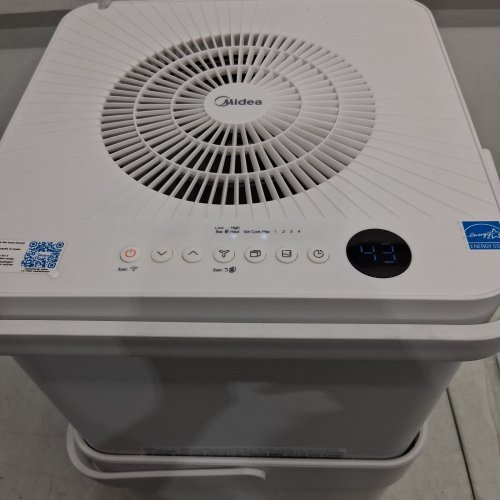 MIDEA CUBE SMART WIFI DEHUMIDIFIER WITH SMART CONTROL - 50 PINT - 4,500 SQ. FT - WHITE (MODEL: MAD50S1QWT-A) image 2