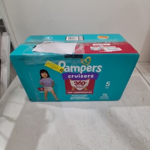 96PK PAMPERS PULL ON CRUISERS 360° 100% LEAKPROOF FIT DISPOSABLE BABY DIAPERS - SIZE 5 (27LBS+) image 5