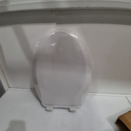 GARVEE ELONGATED SOFT CLOSE TOILET SEAT COVER / LID - 17" - WHITE (MODEL: PHO-0R8LA399) image 3
